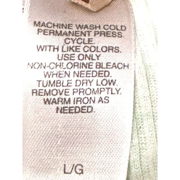 Adonna Lounge Set Green Ribbed Tank Top Shorts Navy Embroidery Size Large - Picture 14 of 16